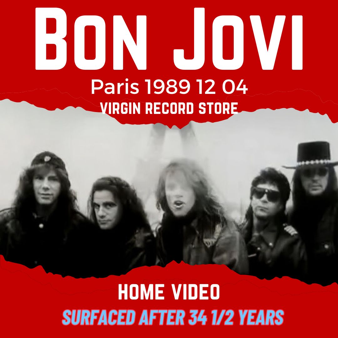 home video surfaced after 34 1/2 years | Bon Jovi 1989 12 04 Paris